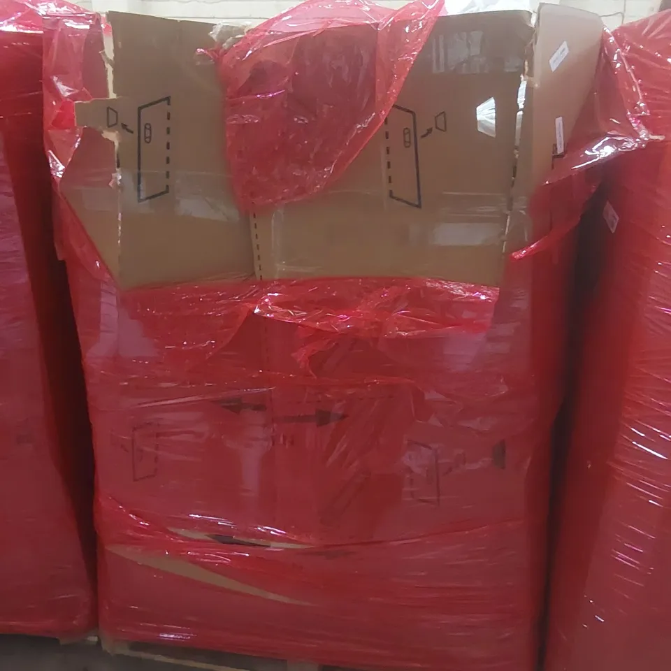 PALLET CONTAINING A LARGE QUANTITY OF ASSORTED ITEMS INCLUDING: IMOU FULL-COLOUR WI-FI OUTDOOR SMART CAMERAS, FOOT SPA, WOODEN CABLE ORGANISER BOX, PHONE CASES ECT