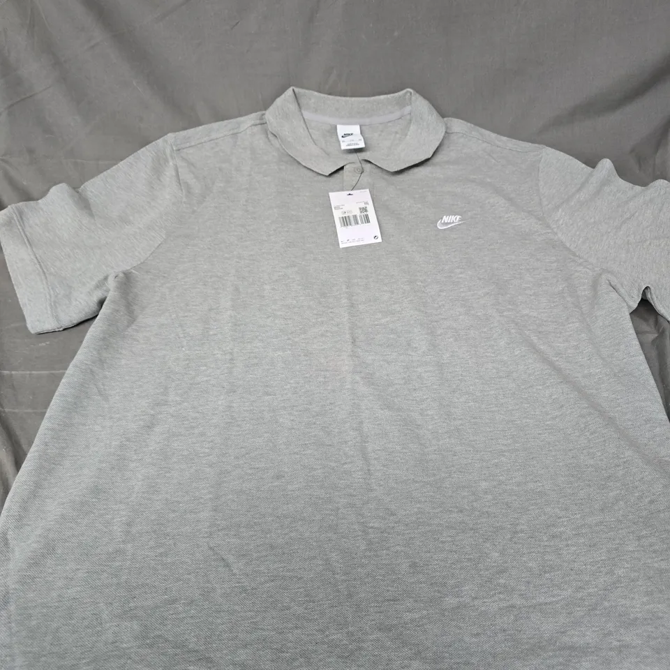 NIKE MEN'S POLO SHIRT – GREY, UK XXL