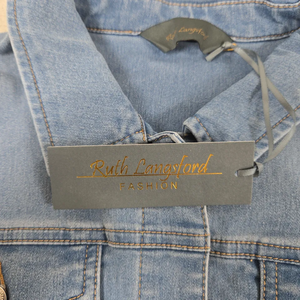 RUTH LANGFORD DENIM JACKET – UK 14 (US 10)