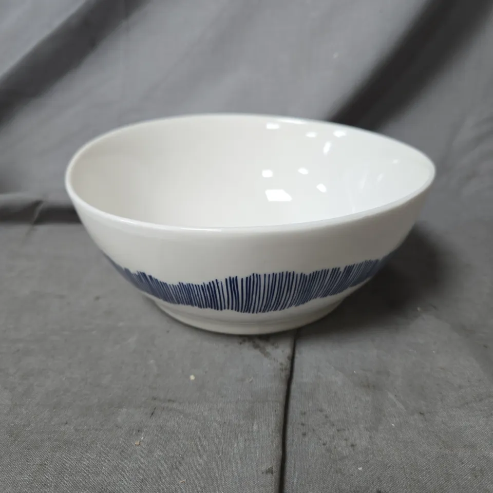 3 X OTTOLENGHI FOR SERAX PORCELAIN BOWL – BLUE STRIPED DESIGN