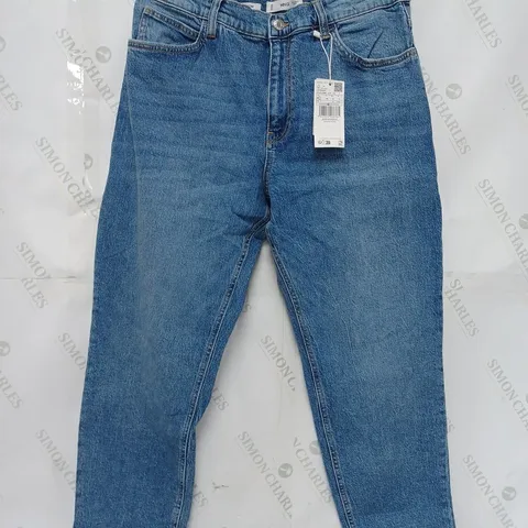 MNG NEWMOM HIGH-WAIST JEANS IN BLUE - EU 42