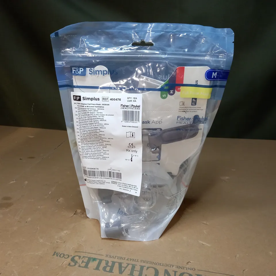FISHER & PAYKEL SIMPLUS CPAP FULL FACE MASK (1 MASK CUSHION)