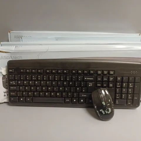 APPROXIMATELY 5 ASDA TECH KEYBOARD AND MOUSE COMBO