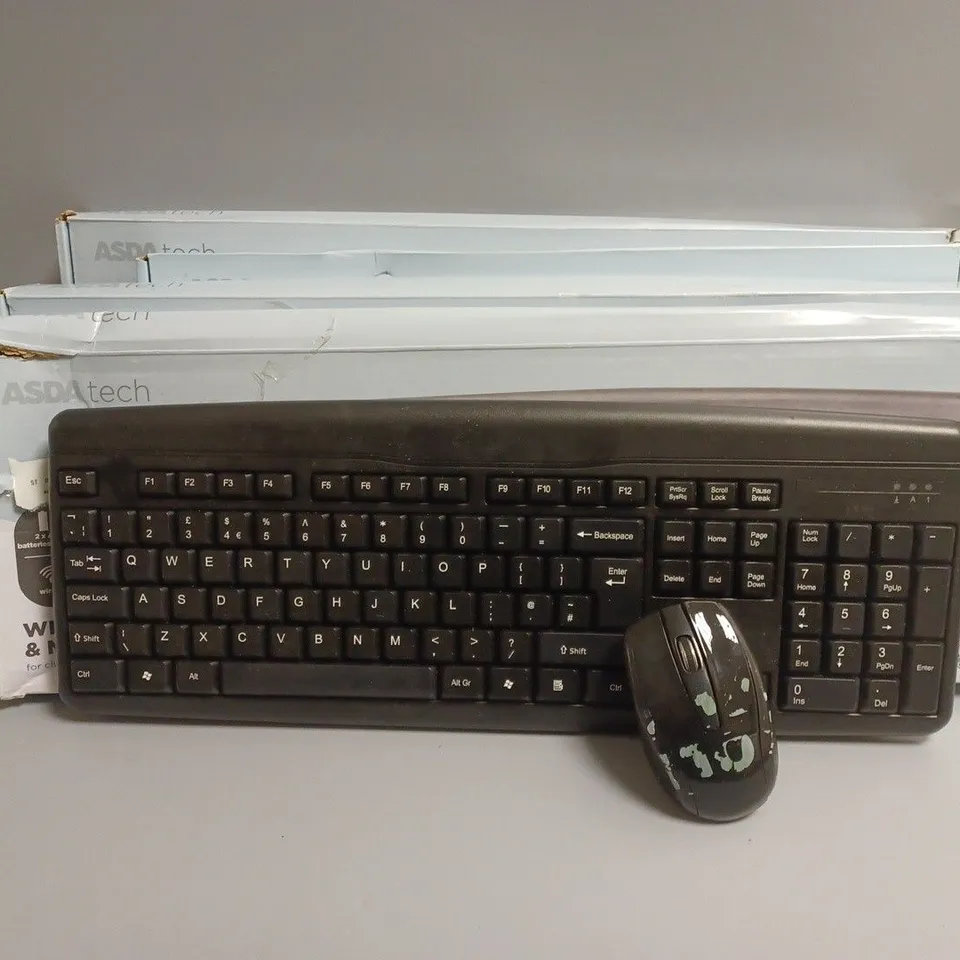 APPROXIMATELY 5 ASDA TECH KEYBOARD AND MOUSE COMBO 