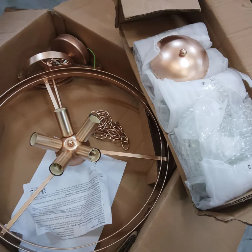 CAITLYNN 5-LIGHT EMPIRE CHANDELIER IN ROSE GOLD