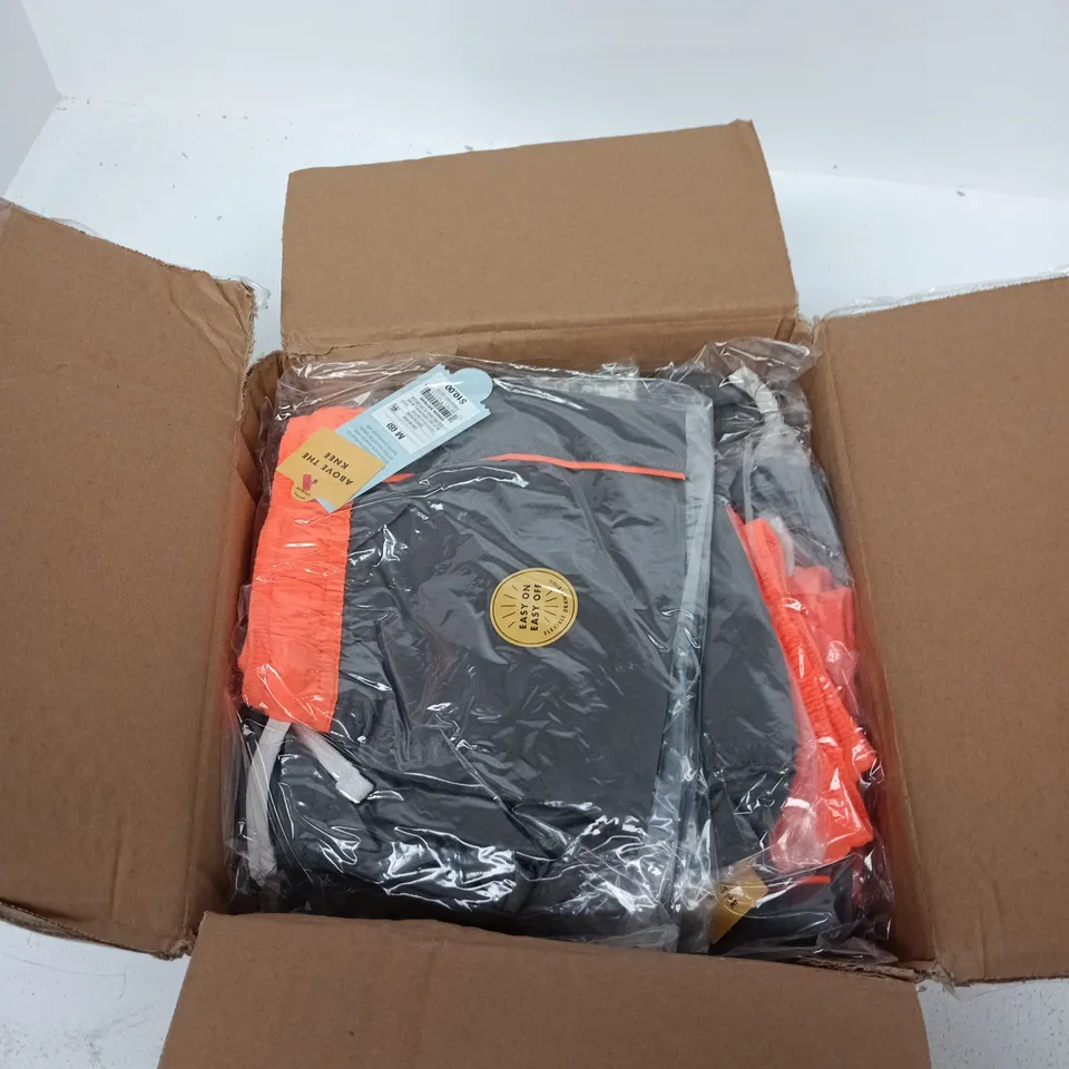 BOX OF APPROXIMATELY 12 GRAY CAT AND JACK SWIM SHORTS IN ASSORTED SIZES
