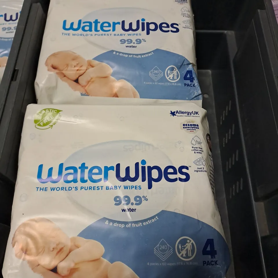 WATERWIPES APPROXIMATELY 16 PACKS OF BABY WIPES