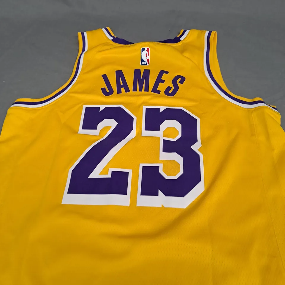 NIKE LA LAKERS JERSEY WITH JAMES 23 SIZE M