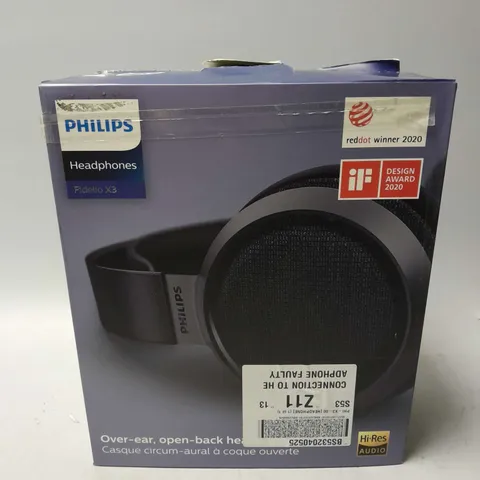 BOXED PHILIPS FIDELLO X3 HEADPHONES