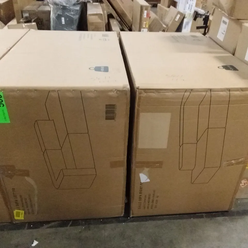 BOXED BALLE INCOMPLETE SOFA CHAISE PARTS (2 BOXES)