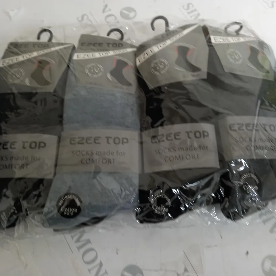LOT OF4 3-PACKS OF COTTON RICH SOCKS - 6/11