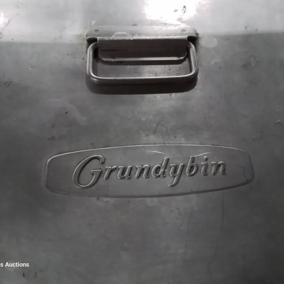 THREE METAL WHEELED GRUNDYBINS