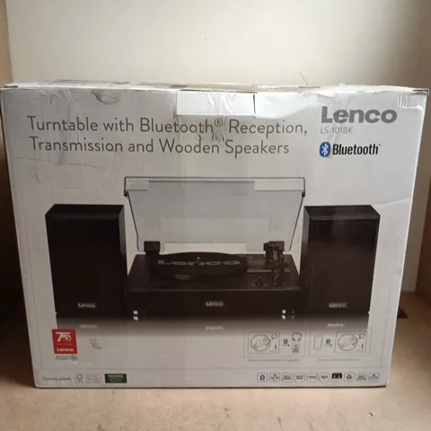 LENCO LS-101BK TURNTABLE WITH BLUETOOTH – BOXED