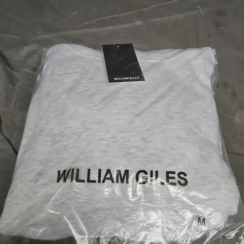 WILLIAM GILES GREY HOODIE – SIZE M