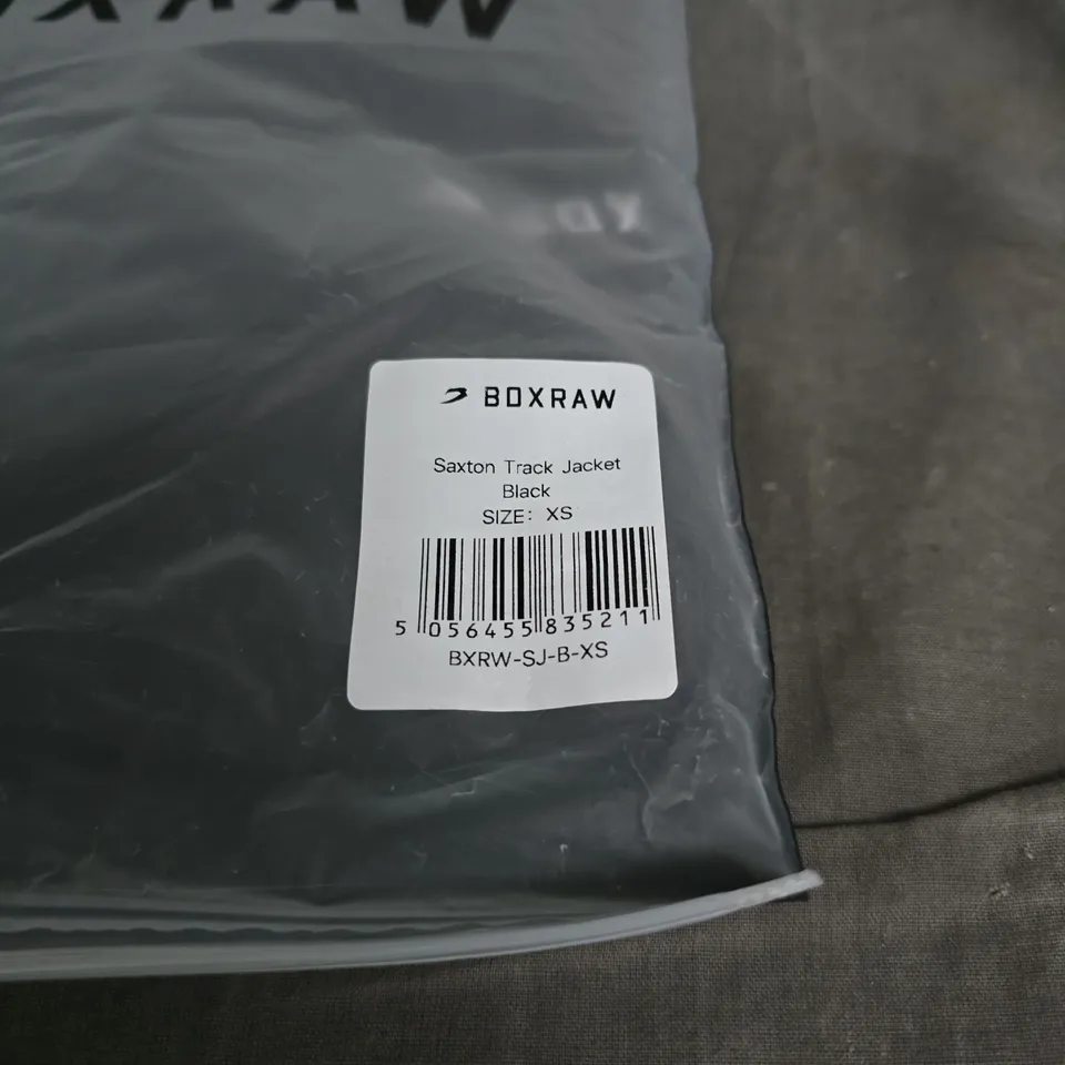 BOXRAW SAXTON TRACK JACKET BLACK XS BAGGED