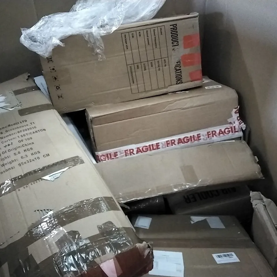 PALLET OF ASSORTED ITEMS PIPISHELL TOILET SEAT, BAMBOO CUTLERY ORGANISER WITH KNIFE RACK, ATLANTIC COOLER, KEPLIN GREY 3 TIER SHOE RACK, CHRISTOW PORTABLE PARASOL, CURTAIN RODS  