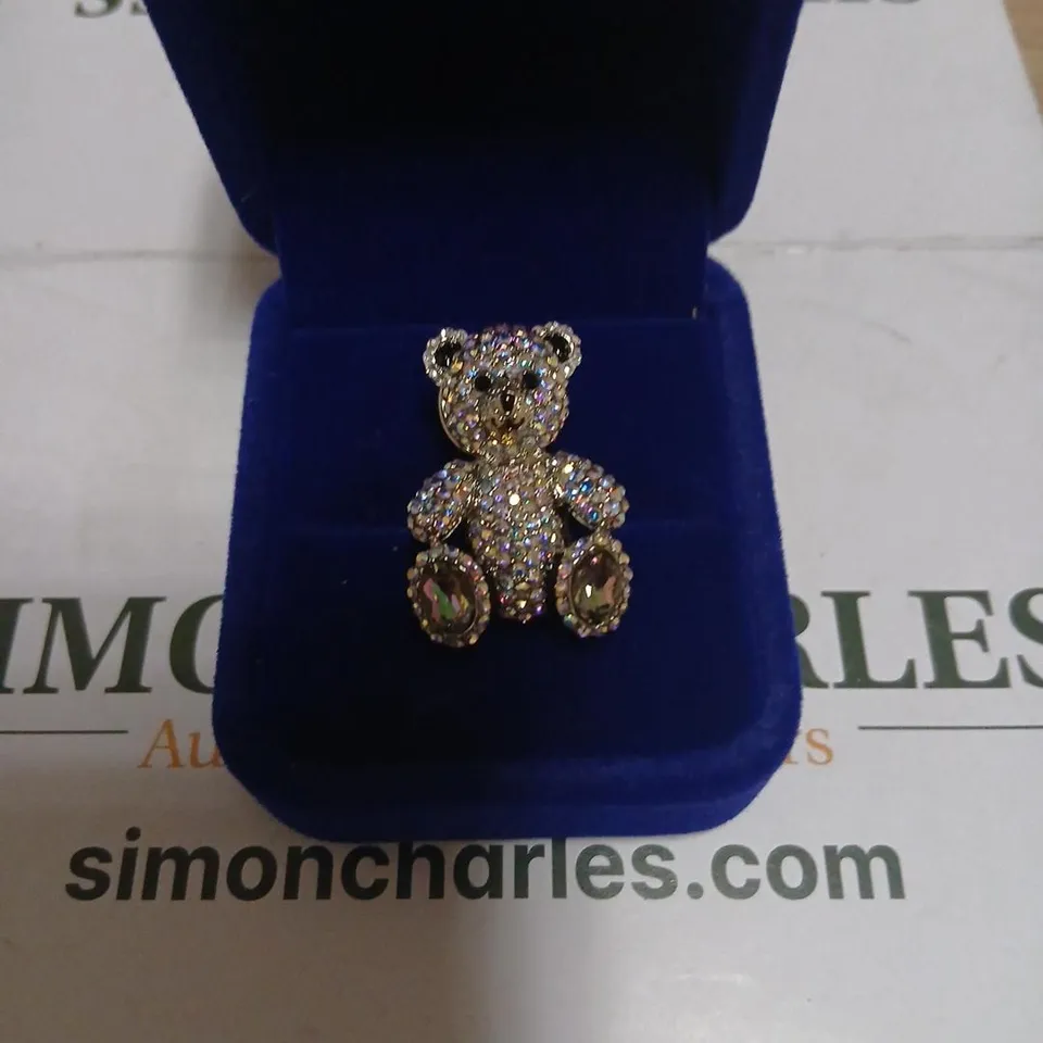 BUTLER AND WILSON TEDDY PIN BADGE