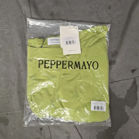 PEPPERMAYO LIANA ASYM TOP IN GREEN SIZE AU14/US10