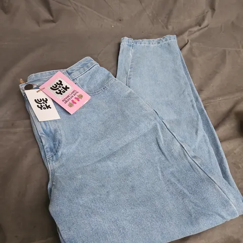 LUCY & YAK DANA JEANS ORGANIC DENIM – LIGHTWASH BLUE, 30R 