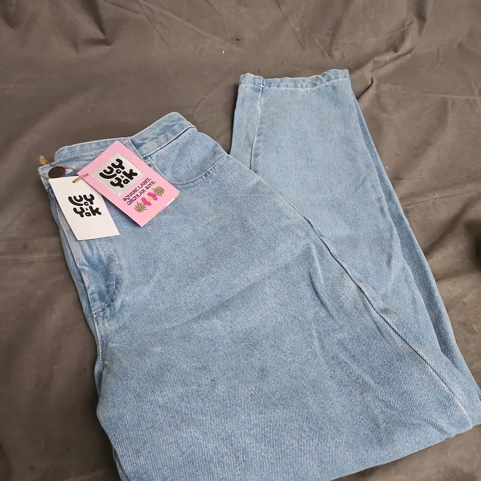 LUCY & YAK DANA JEANS ORGANIC DENIM – LIGHTWASH BLUE, 30R 