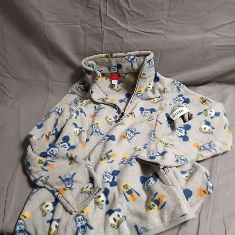 DISNEY BY AMAZON ESSENTIALS KIDS' MICKEY MOUSE FLEECE ZIP-UP JACKET – GREY, SIZE S