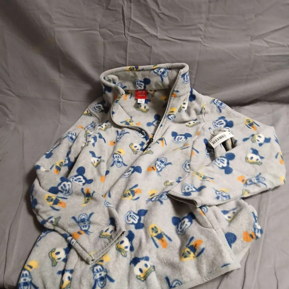 DISNEY BY AMAZON ESSENTIALS KIDS' MICKEY MOUSE FLEECE ZIP-UP JACKET – GREY, SIZE S