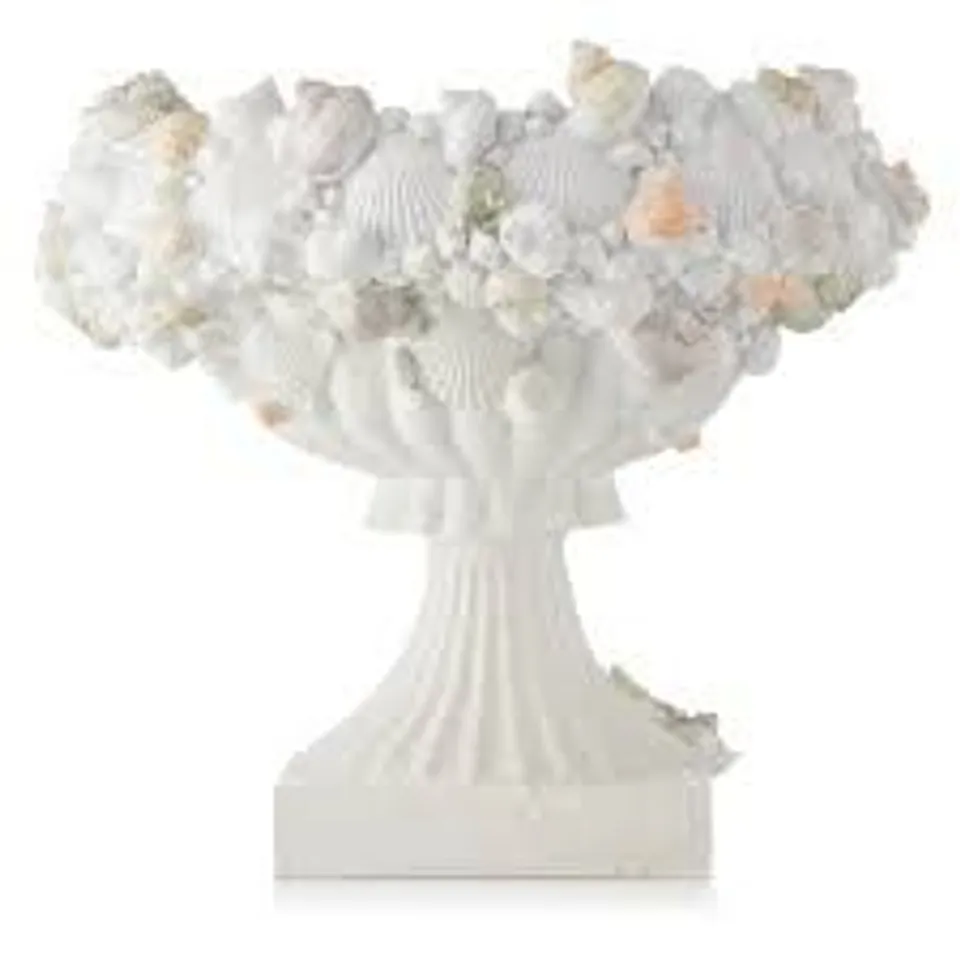 GARDEN REFLECTIONS COASTAL EDIT SHELL BIRD BATH
