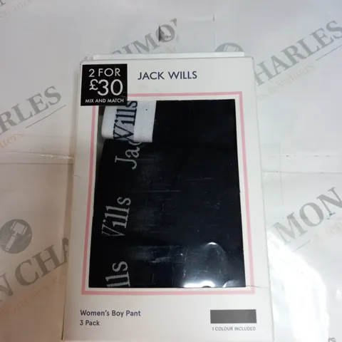 BOXED JACK WILLS WOMENS BOY PANTS X3 SIZE L