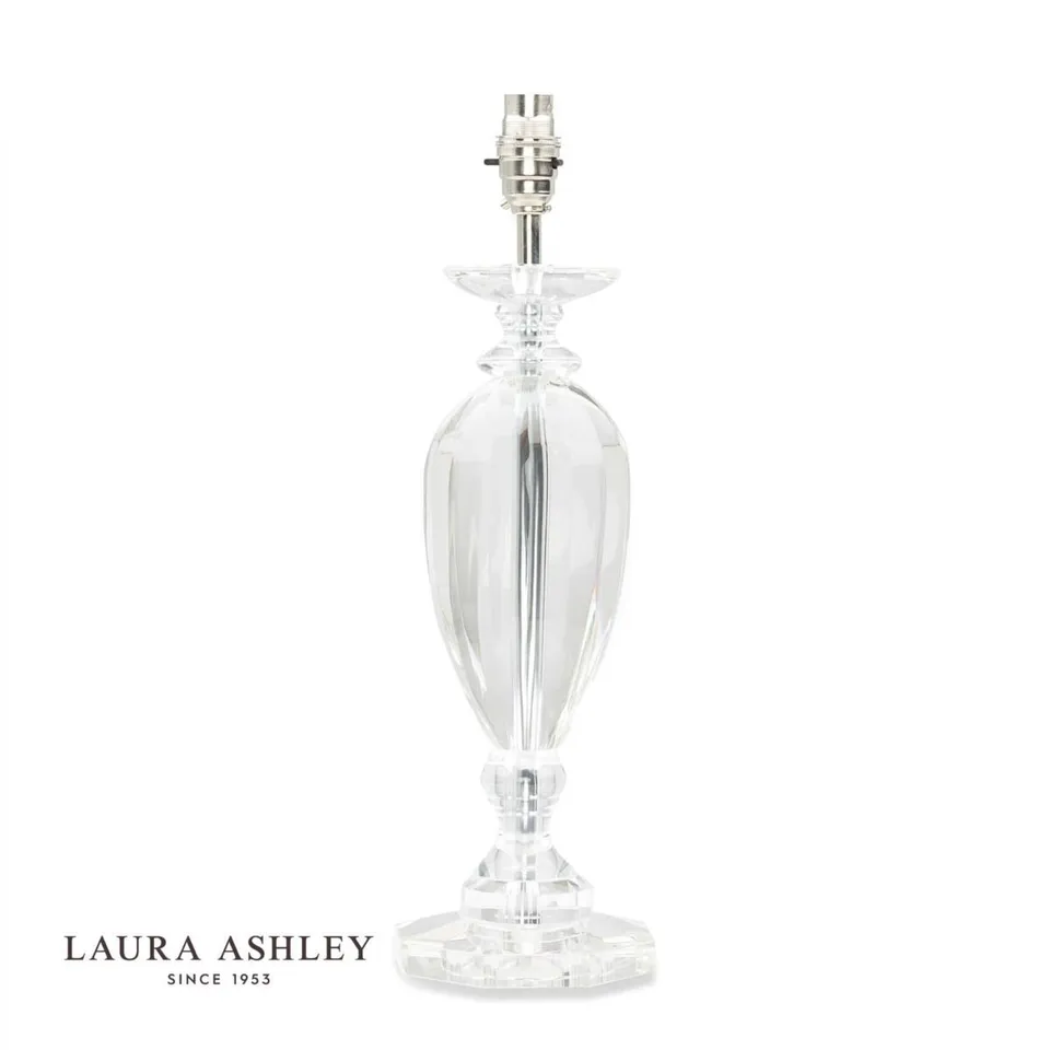 LAURA ASHLEY BETHANY GLASS BASE - CLEAR