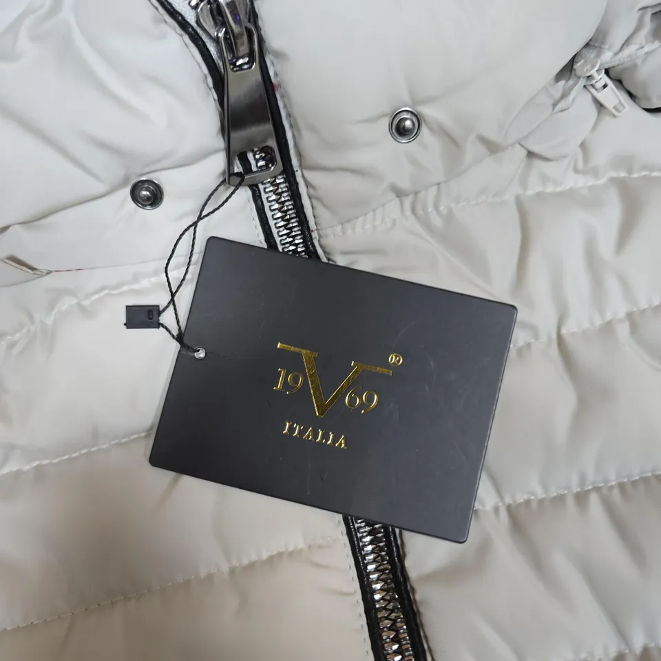 VERSACE 19-69 ITALIA QUILTED PUFFER JACKET – WHITE