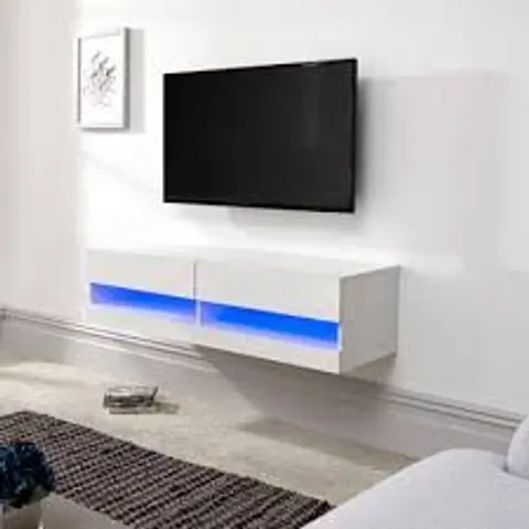 BOXED RUGGLES 150CM TV STAND WHITE 