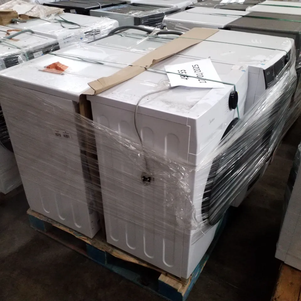 PALLET OF APPROXIMATELY 4 UNPROCESSED RAW RETURN WHITE GOODS TO INCLUDE