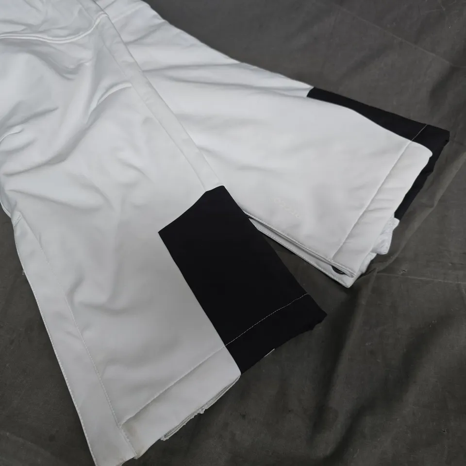 MOUNTAIN WAREHOUSE ROCCO BIB FRONT WOMENS SKI PANTS IN WHITE - UK 14