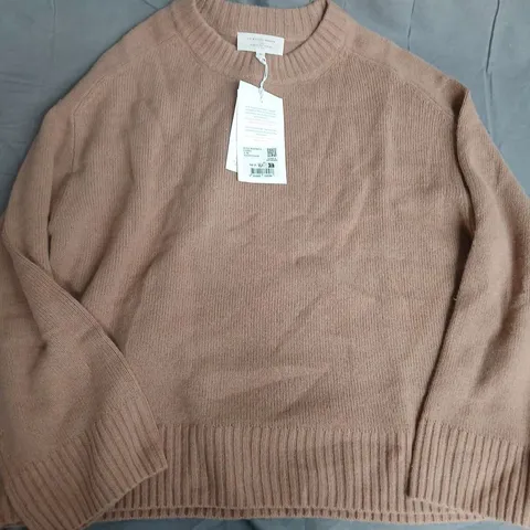 LA MAILE SEZANE PULL MAURICE SWEATER IN CAMEL - MEDIUM