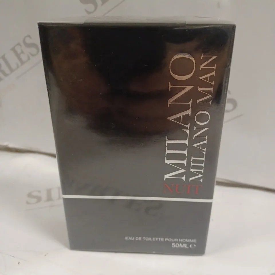 BOXED AND SEALED MILANO MAN NUIT EAU DE TOILETTE 50ML