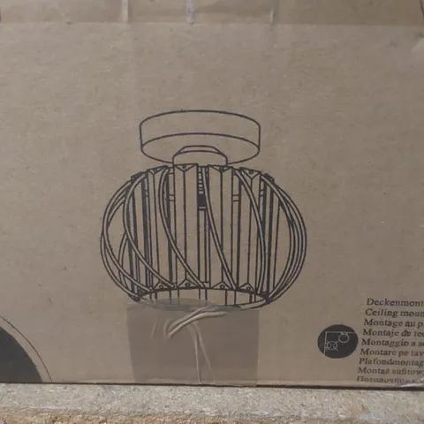 BOXED CRYSTAL CHANDELIER CEILING LIGHT, MODERN DMSLL FLUSH MOUNT