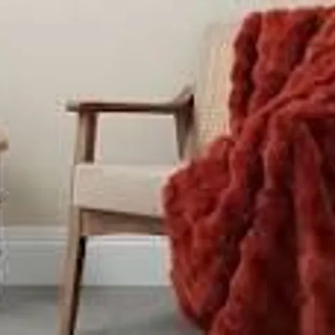 COZEE HOME GIFTABLE TEXTURED LUXURY FAUX FUR THROW