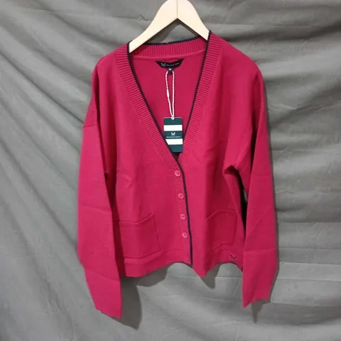 UK 16 CREW CLOTHING COMPANY CARDIGAN – PINK