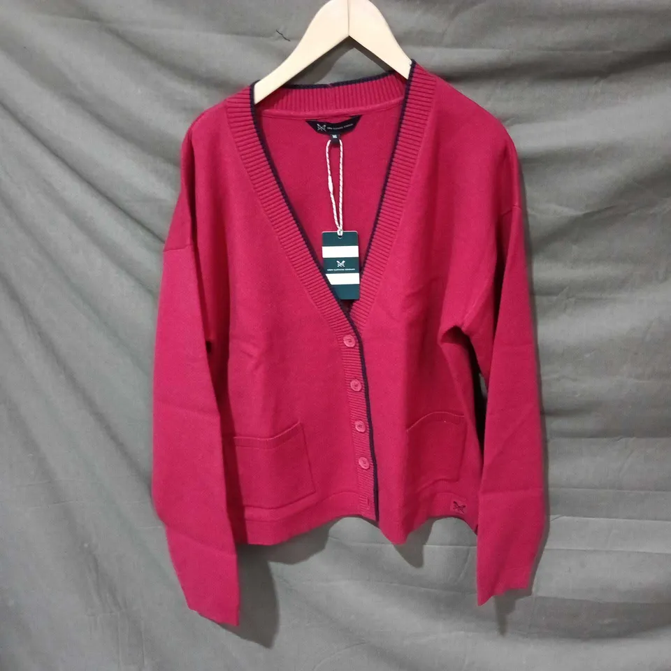 UK 16 CREW CLOTHING COMPANY CARDIGAN – PINK