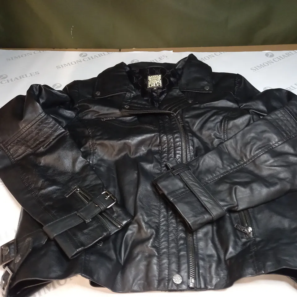 BIBA LEATHER JACKET SIZE 18