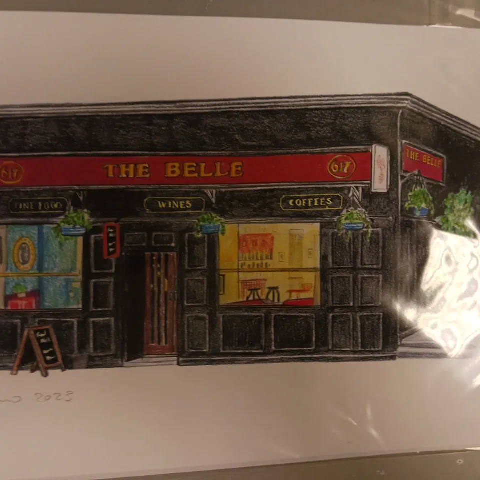 SIGNED AND DATED 'THE BELLE' ILLUSTRATION ART PRINT