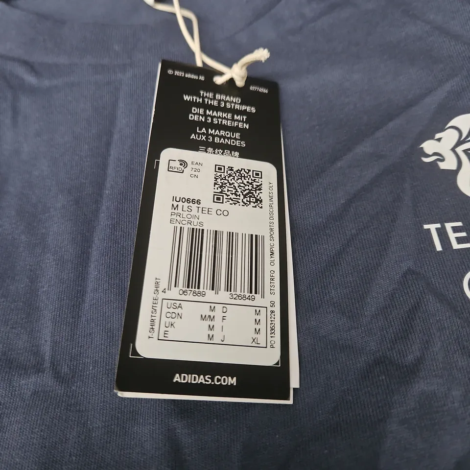 ADIDAS TEAM GB LONG-SLEEVE TRAINING TOP – UK M