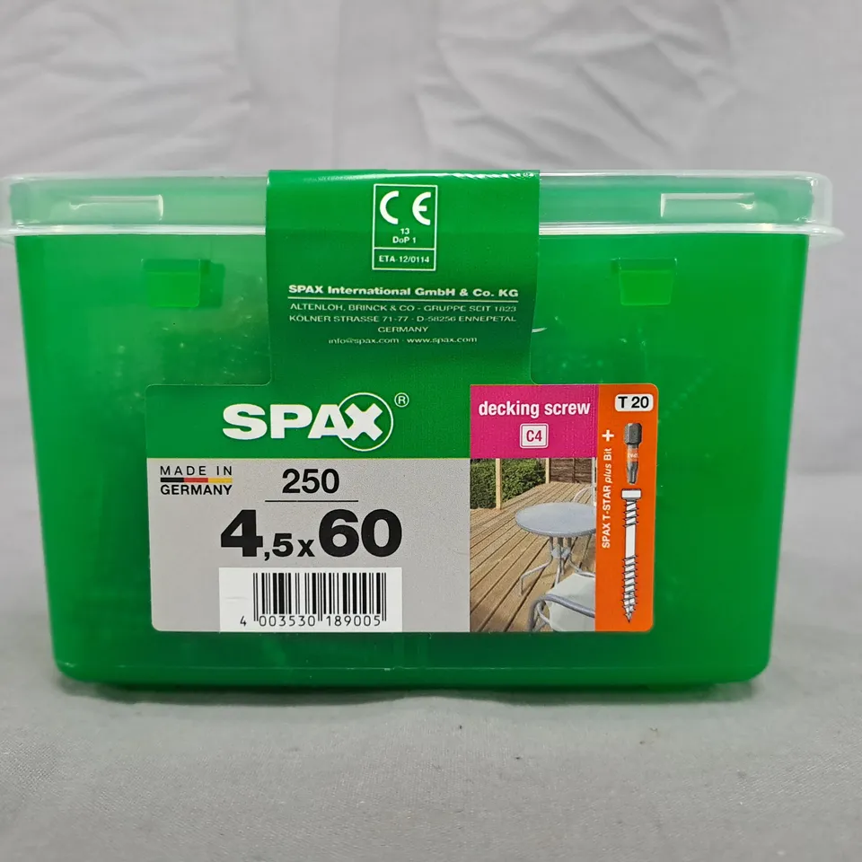 SPAX DECKING SCREW - TWO THREADS - 4.5 X 60MM