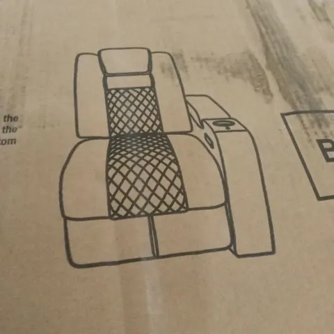 2 x BOXED ELECTRIC AIR LEATHER RECLINER CHAIR PIECES // INCOMPLETE SOFA, PARTS ONLY