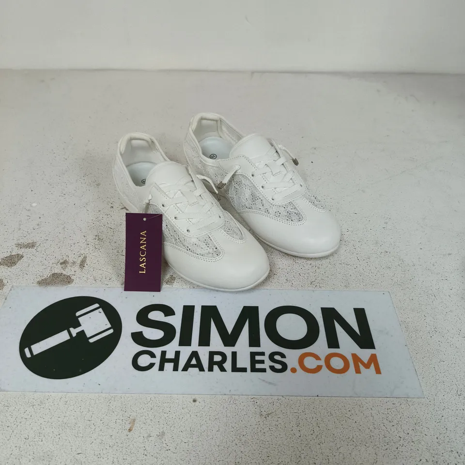 LASCANA WHITE LACE – WOMEN'S FASHION TRAINERS SIZE 6