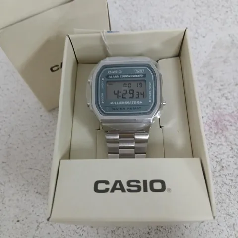 CASIO DIGITAL WRISTWATCH – STAINLESS STEEL, BOXED