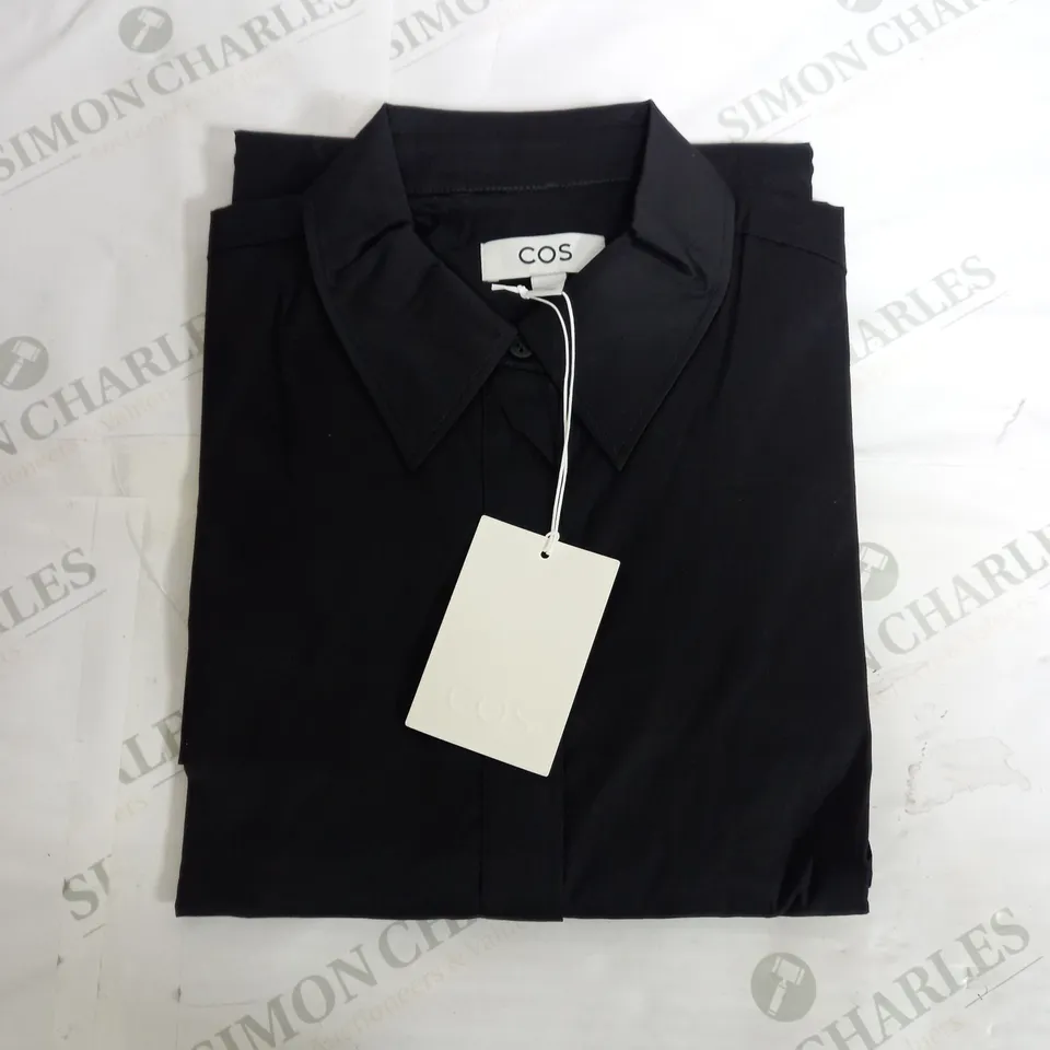 COS FORMAL BLACK SHIRT - UK 14 