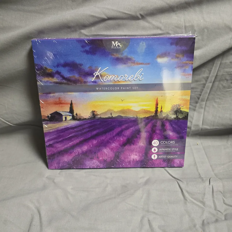 APPROXIMATELY 6 KOMOREBI WATERCOLOR PAINT SET – 40 COLOURS, BOXED (MOZART SUPPLIES)