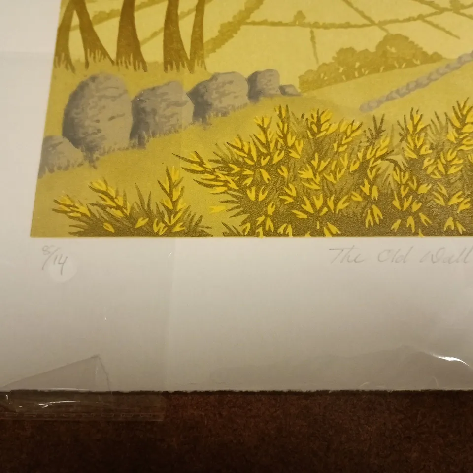 STEVE MANNING SIGNED LIMITED EDITION "THE OLD WALL" ART PRINT - 8/14
