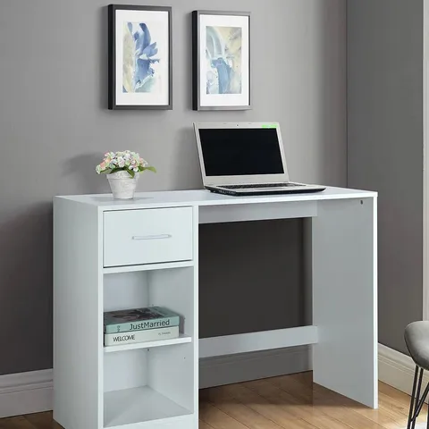 METRO DESK - WHITE - COLLECTION ONLY